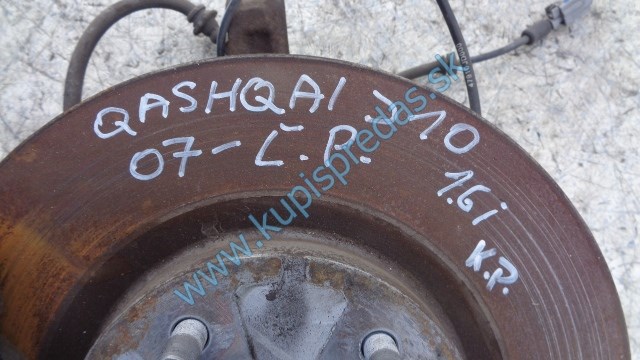 ľavá predná otoč na nissan qashqai 1,6i, náboj kolesa, 
